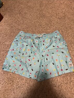 Pitusa Light Blue Popsicle Pattern Swim Shorts